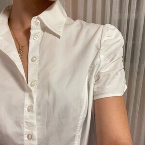 Women's Coquette White Blouse in Size M